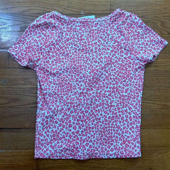 NWT Brandy Melville Zelly Crop Top | Pink Chettah - Picture 5 of 6